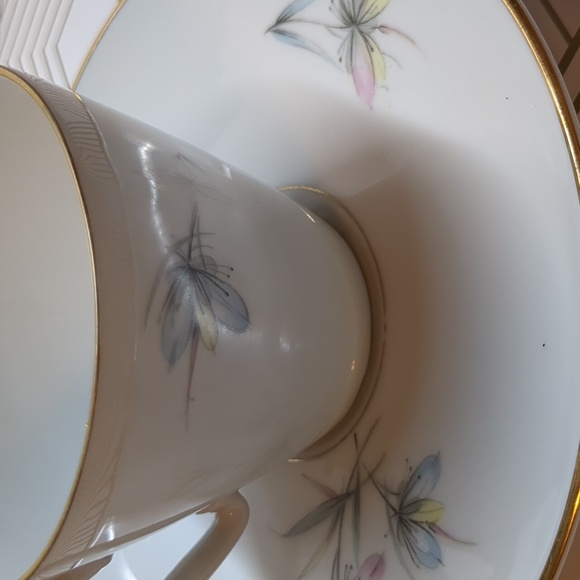 Vintage Mid century Edelstein Porcelain Made in Bavaria Germany Tea cup Saucer - Picture 5 of 6